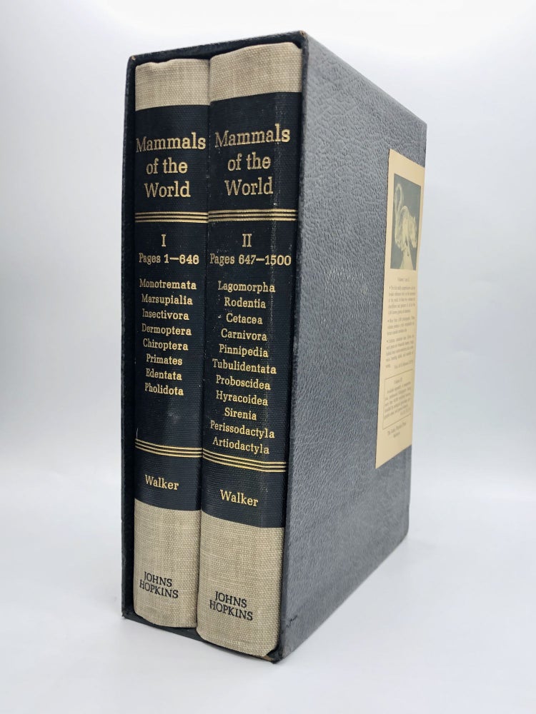 Item #4088 MAMMALS OF THE WORLD. Ernest P. Walker.