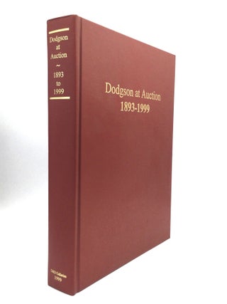 Item #53649 DODGSON AT AUCTION, 1893-1999. David Carlson, Jeffrey Eger