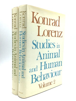 Item #53962 STUDIES IN ANIMAL AND HUMAN BEHAVIOUR. Konrad Lorenz