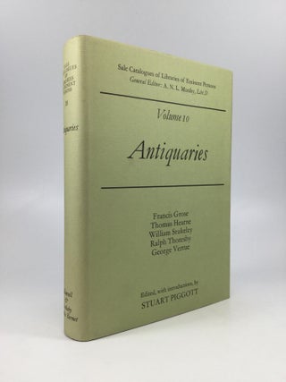 Item #56728 Sale Catalogues of Libraries of Eminent Persons, Volume 10: Antiquaries. Stuart Piggott
