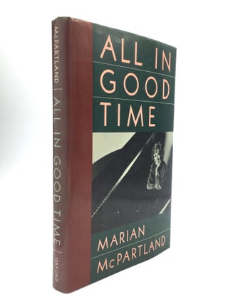 Item #58709 ALL IN GOOD TIME. Marian McPartland