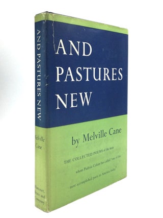 Item #62223 AND PASTURES NEW. Melville Cane