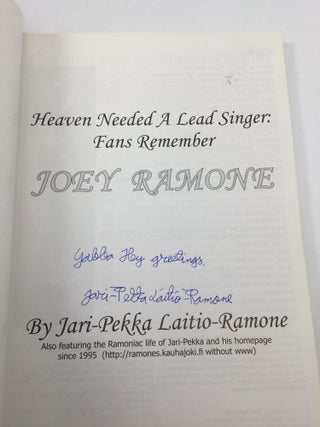 HEAVEN NEEDED A LEAD SINGER: Fans Remember Joey Ramone