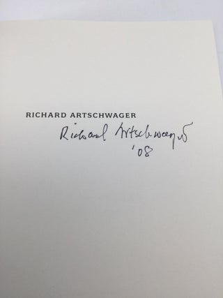 RICHARD ARTSCHWAGER: Objects as Images of Objects