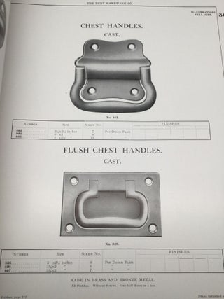 CATALOGUE OF REFRIGERATOR HARDWARE AND HARDWARE SPECIALTIES, Volume B: 1911