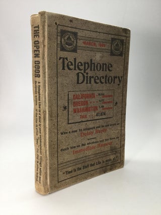 Item #68955 LIST OF SUBSCRIBERS OF THE PACIFIC STATES TELEPHONE COMPANIES: March, 1899