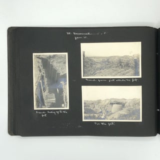 FIRST WORLD WAR PHOTOGRAPH ALBUM OF THE SECRETARY OF THE NATIONAL WAR WORK COUNCIL OF THE YMCA