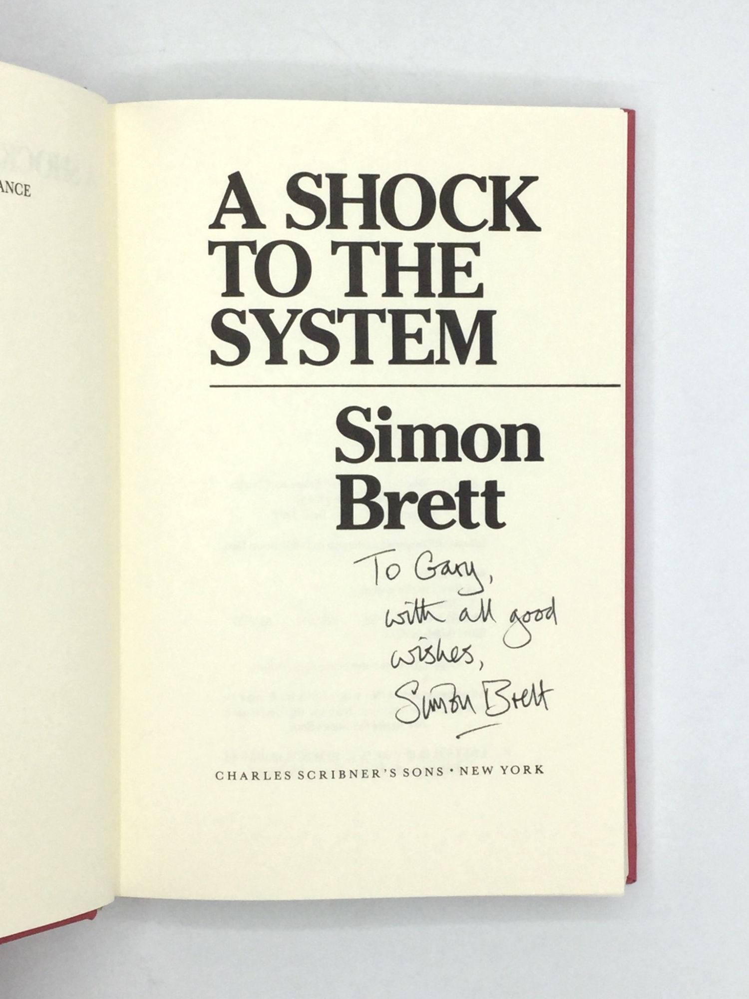 A SHOCK TO THE SYSTEM Simon Brett First Edition a-shock-to-the-system-simon-brett-first-edition