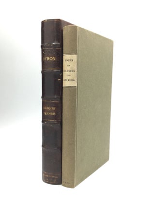 Item #72365 HOURS OF IDLENESS: A Series of Poems, Original and Translated. George Gordon Noel...