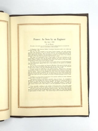 REPORT ON SURVEY OF FRANCE, MAY - JUNE 1922