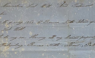 POHNPEI, FEDERATED STATES OF MICRONESIA, LAST WILL & TESTAMENT