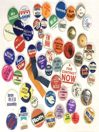 Item #73242 CALIFORNIA POLITICAL BUTTON COLLECTION. California