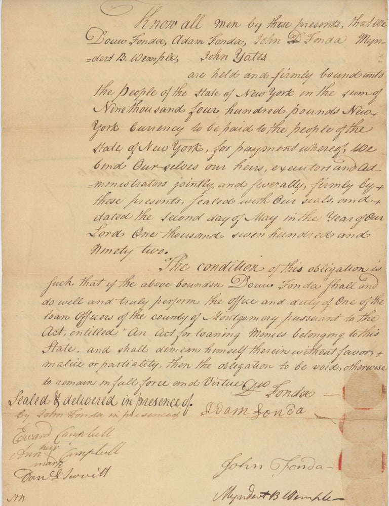 Item #73244 ARCHIVE OF FONDA FAMILY PAPERS. New York.