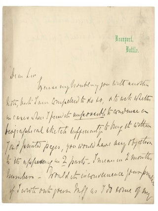 LETTERS OF A VICTORIAN ERA WOMAN AUTHOR