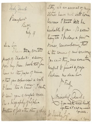 LETTERS OF A VICTORIAN ERA WOMAN AUTHOR