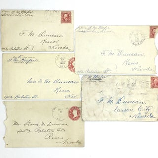 Item #73806 LETTERS FROM A NEVADA MINER. A. M. "Bert" Keefer
