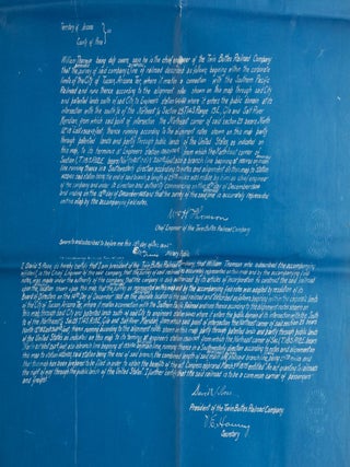 MAP OF THE TWIN BUTTES RAILWAY