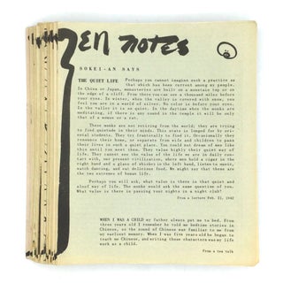 Item #74199 ZEN NOTES: 53 Issues. Buddhism