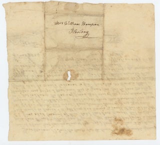 HOLOGRAPHIC LETTER BY THE SCOTTISH-BORN GEORGIAN SOCIALITE