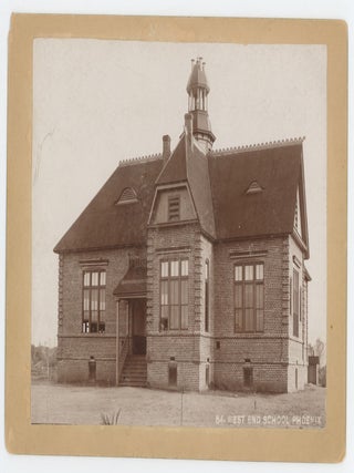 Item #74703 CABINET CARD OF WEST END SCHOOL IN PHOENIX. Arizona