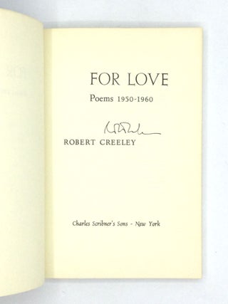 FOR LOVE: Poems 1950-1960