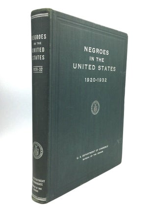 Item #75162 NEGROES IN THE UNITED STATES, 1920-32. Charles E. Hall