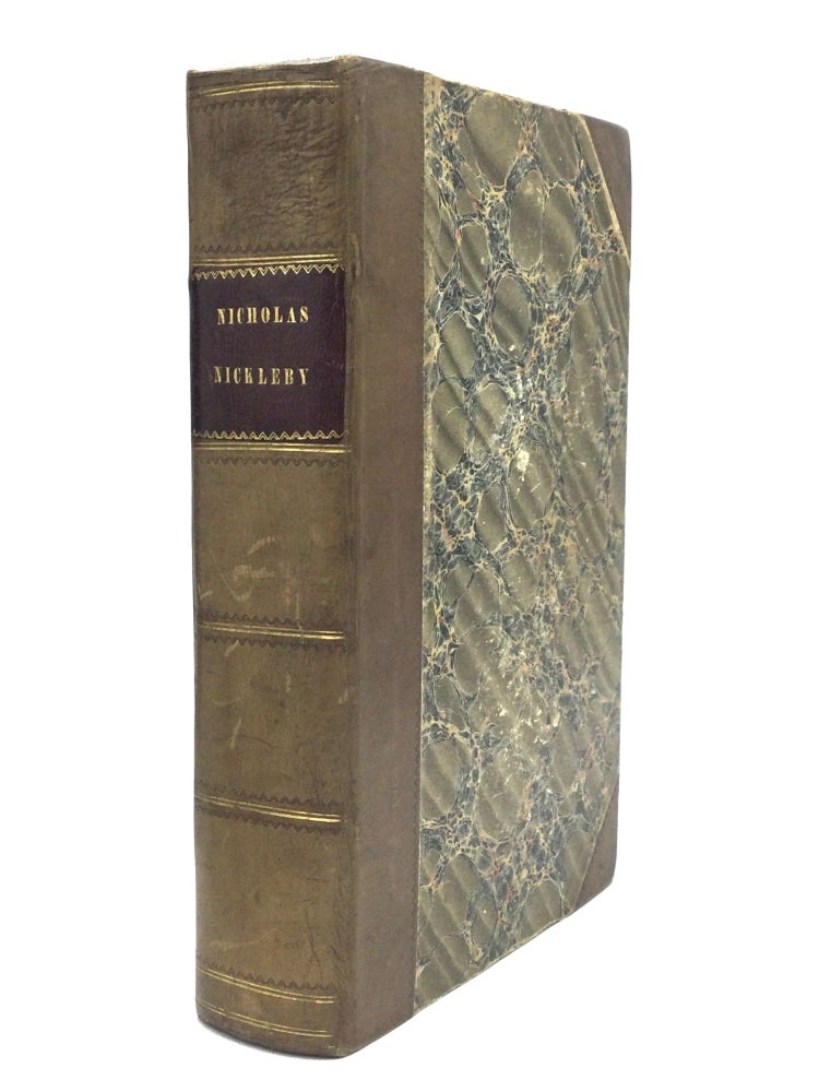 Item #75462 THE LIFE AND ADVENTURES OF NICHOLAS NICKLEBY. With Illustrations by Phiz. Charles Dickens.