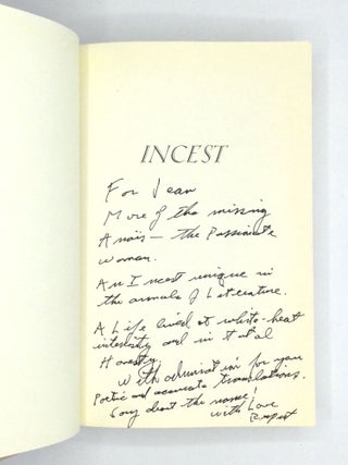 INCEST: From "A Journal of Love": The Unexpurgated Diary of Anaïs Nin, 1932-1934, with an Introduction by Rupert Pole and Biographical Notes by Gunther Stuhlmann