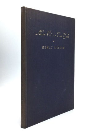 Item #75816 ALLER RETOUR NEW YORK. Henry Miller