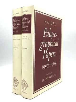 Item #75886 PALEOGRAPHICAL PAPERS, 1907-1965: Edited by Ludwig Bieler. E. A. Lowe