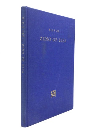 Item #76220 ZENO OF ELEA: A Text, with Translation and Notes. H. D. P. Lee