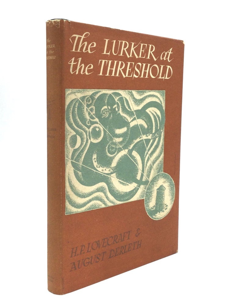Item #76261 THE LURKER AT THE THRESHOLD. H. P. Lovecraft, August Derleth.