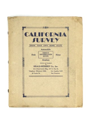 Item #76599 HEALD-MENEREY'S GEOGRAPHICAL, COMMERCIAL AND RECREATIONAL MAP OF CALIFORNIA