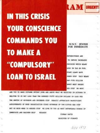 Item #76891 SMALL COLLECTION OF ZIONIST MATERIAL. Israel