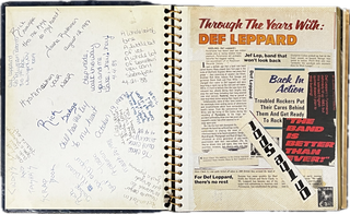 STEP INSIDE, WALK THIS WAY, YOU AND ME BABE, HEY HEY! Def Leppard Scrapbook