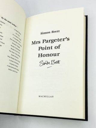 MRS PARGETER’S POINT OF HONOUR