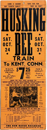 Item #78456 HUSKING BEE TRAIN TO KENT, CONN. Americana
