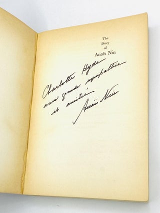 THE DIARY OF ANA&Iuml;S NIN, 1931-1955