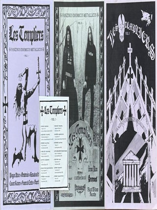 Item #78679 LES TEMPLIERS: Fanzinus Doomicus Metallicus, Vol 1, 2, 3. Heavy Metal
