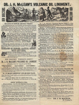 Item #78811 DR. J.H. MCLEAN’S VOLCANIC OIL LINIMENT. Patent Medicine