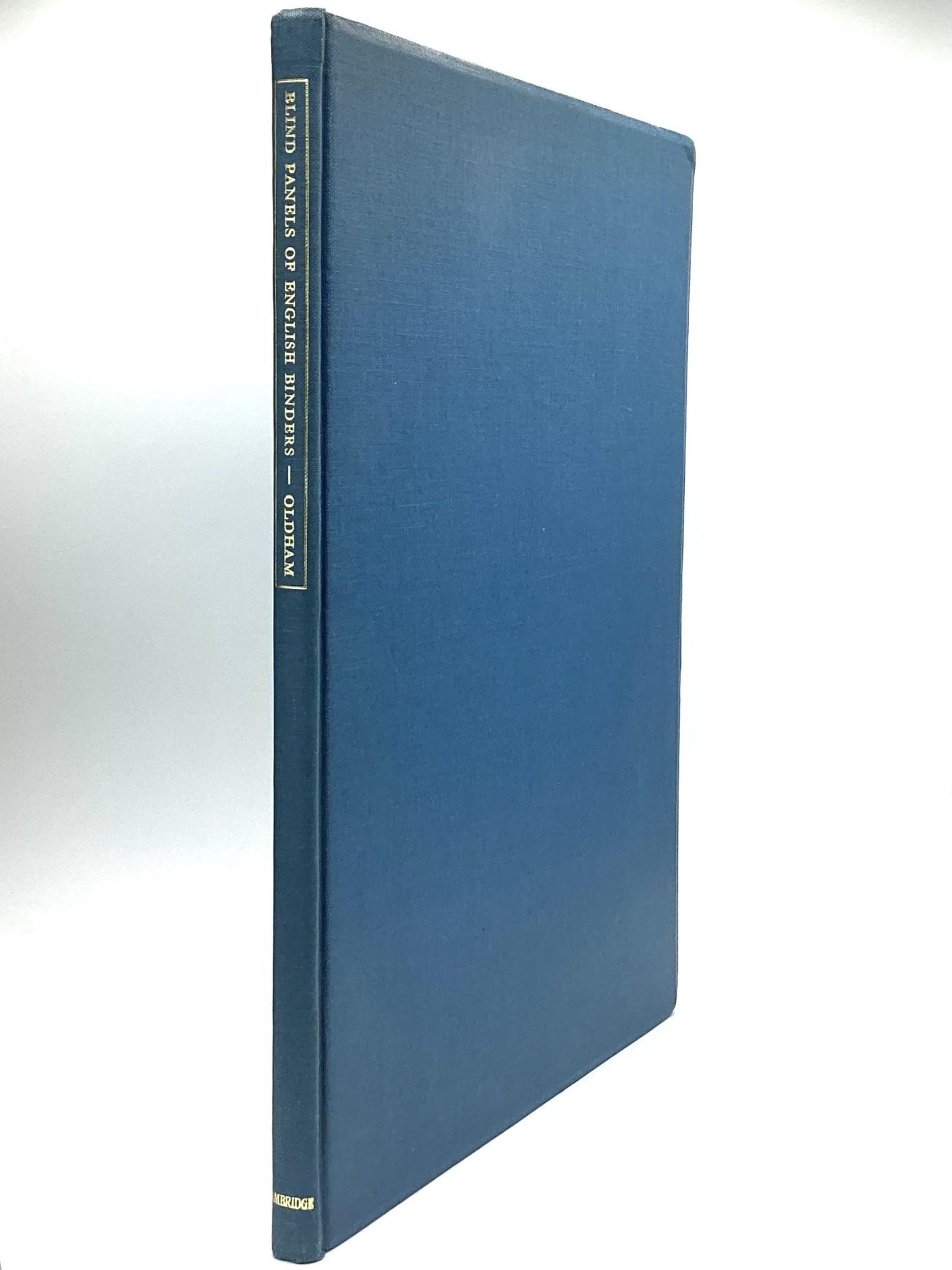 BLIND PANELS OF ENGLISH BINDERS | J. Basil Oldham | First Edition