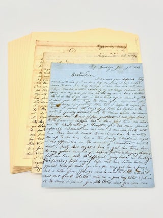 Item #79066 PRE-CIVIL WAR CORRESPONDANCE BETWEEN TWO BROTHERS. Americana, Massachusetts
