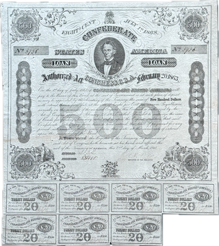 Item #79377 CONFEDERATE STATES OF AMERICA LOAN. Americana