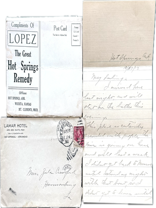 Item #79425 PATENT MEDICINE AND HOT SPRINGS IN ARKANSAS. Americana