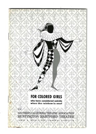 Item #80136 FOR COLORED GIRLS WHO HAVE CONSIDERED SUICIDE / WHEN THE RAINBOW IS ENUF. Ntozake Shange