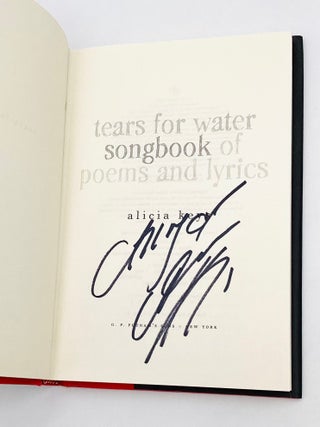 TEARS FOR WATER: Songbook of Poems and Lyrics