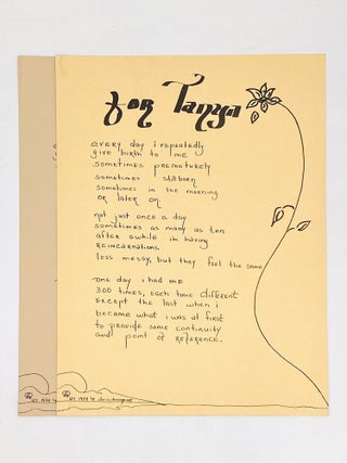 FOUR UNRECORDED EARLY BROADSIDES BY LGBQT+ POET DORIS DAVENPORT