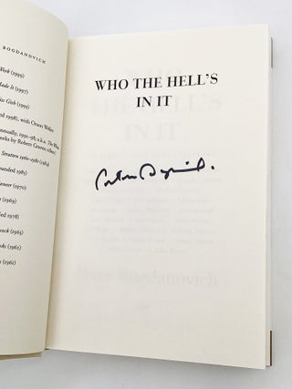 WHO THE HELL'S IN IT: Portraits and Conversations