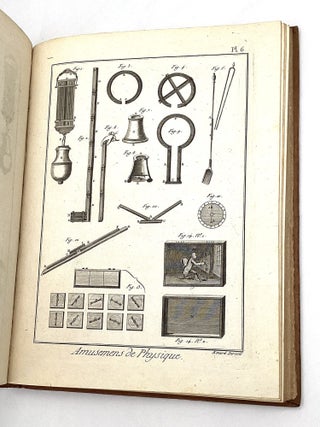 RECUEIL DES PLANCHES DU DICTIONNAIRE ENCYCLOPEDIQUE DES AMUSEMENS DES SCIENCES, MATHEMATIQUE ET PHYSIQUE.
