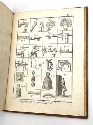 RECUEIL DES PLANCHES DU DICTIONNAIRE ENCYCLOPEDIQUE DES AMUSEMENS DES SCIENCES, MATHEMATIQUE ET PHYSIQUE.